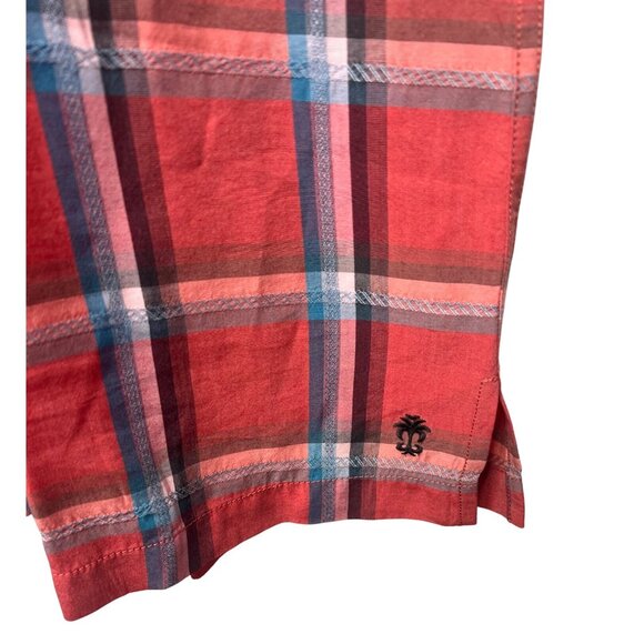 Tommy Bahama Men's Red Plaid Short-Sleeve Button-Up Shirt XL - Picture 12 of 16